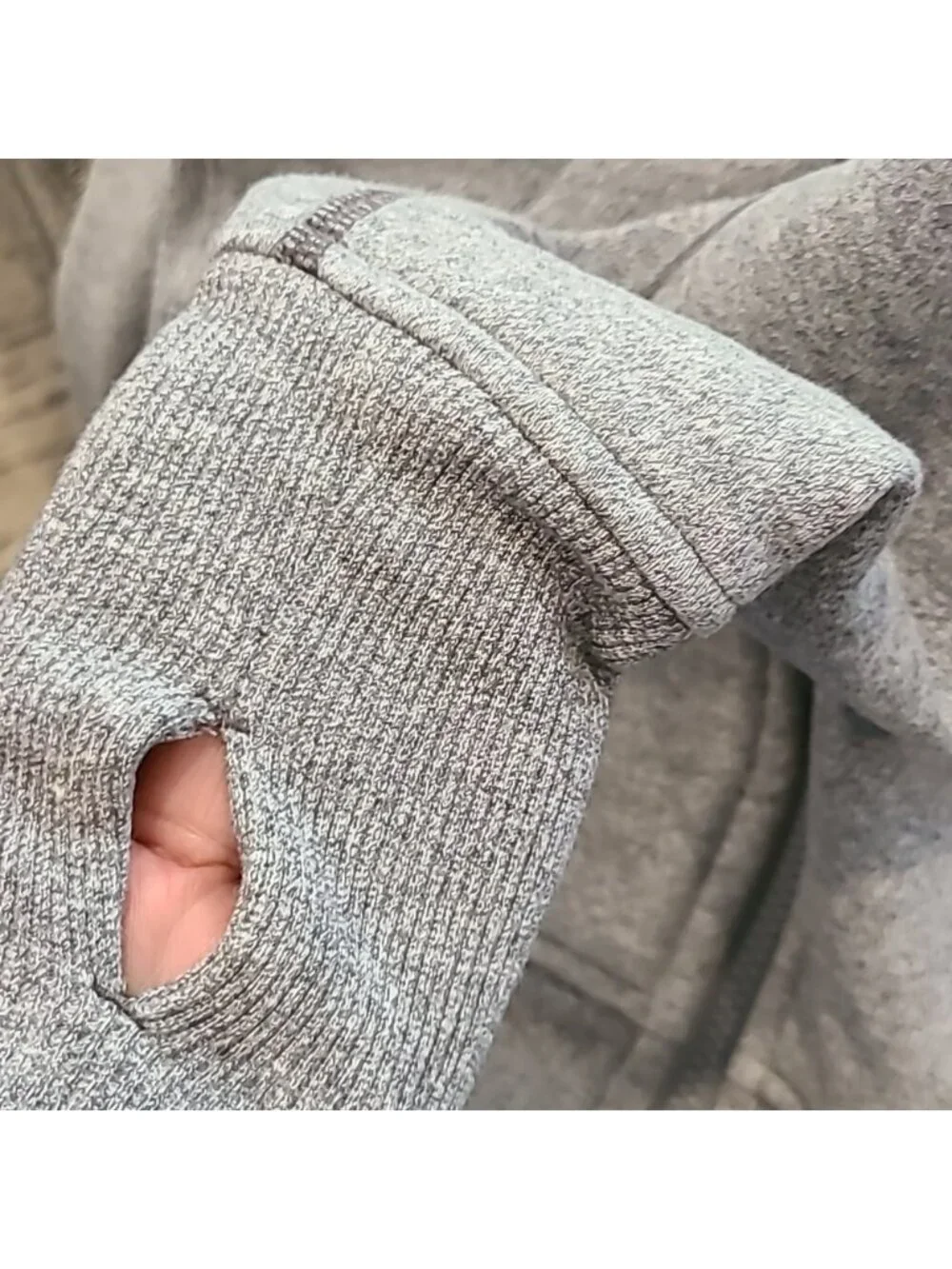 Lululemon Scuba HoodieClassic Cotton Fleece heathered Speckled Medium Grey